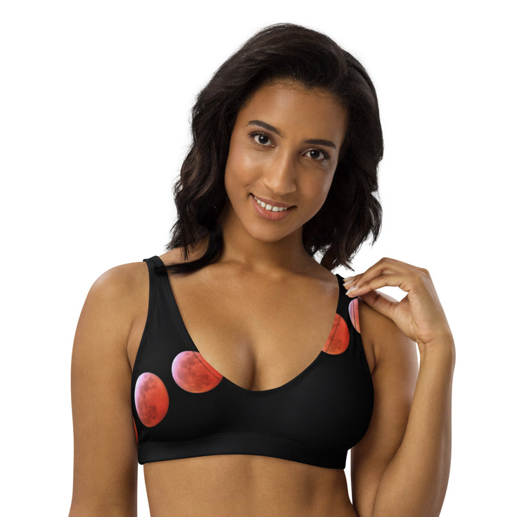 Neon Moons Recycled Padded Bikini Top