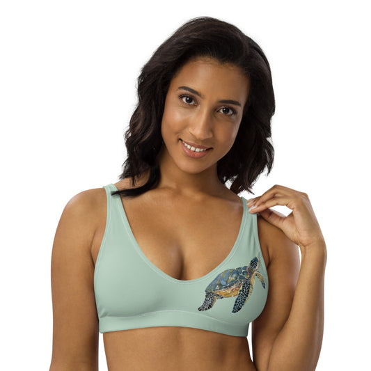 Breath Of Air Recycled Padded Bikini Top - Aquagreen