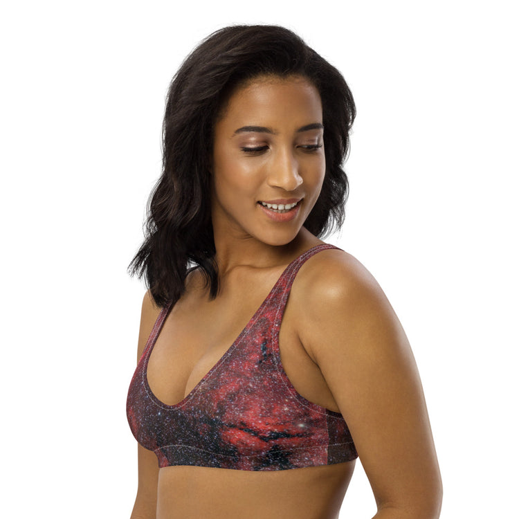 Pink Explosion Recycled Padded Bikini Top