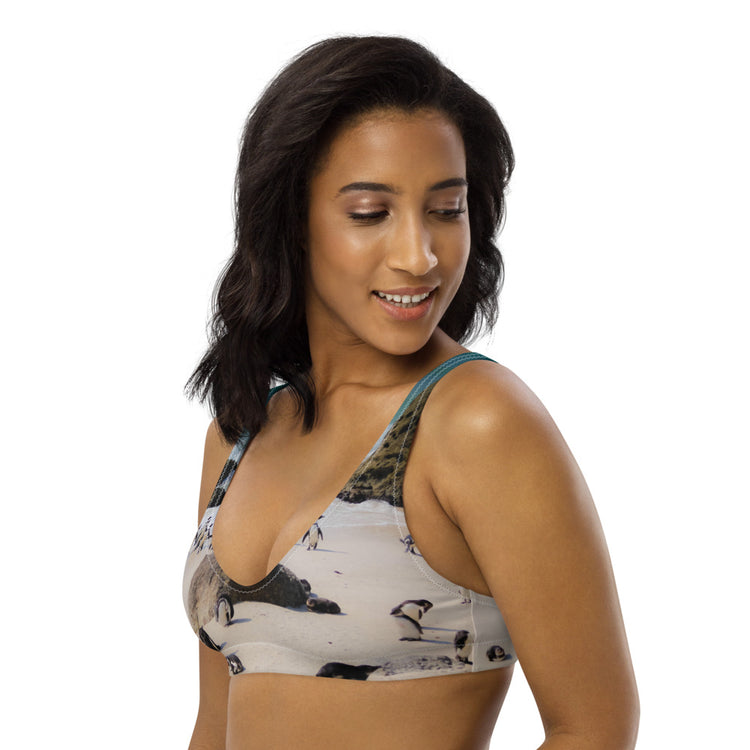 Penguin Love Recycled Padded Bikini Top