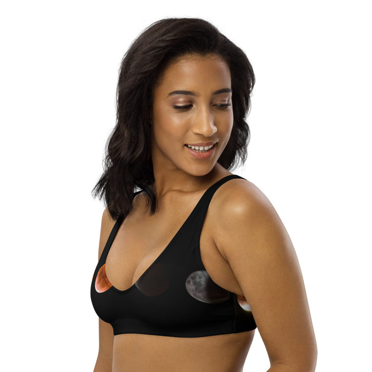Moon At Night Recycled Padded Bikini Top