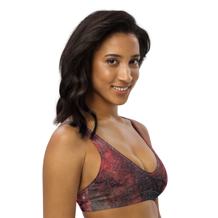 Pink Explosion Recycled Padded Bikini Top