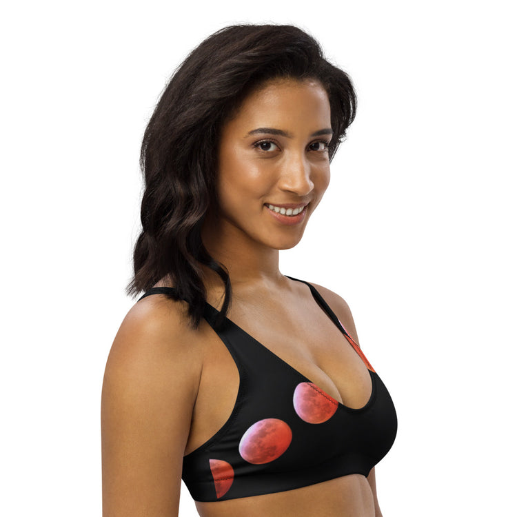 Neon Moons Recycled Padded Bikini Top