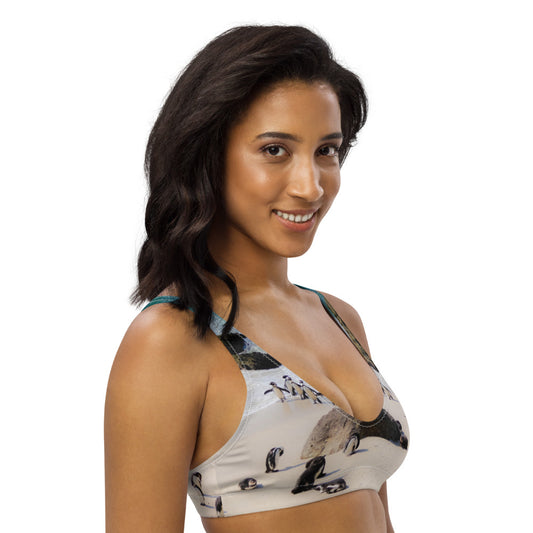 Penguin Love Recycled Padded Bikini Top