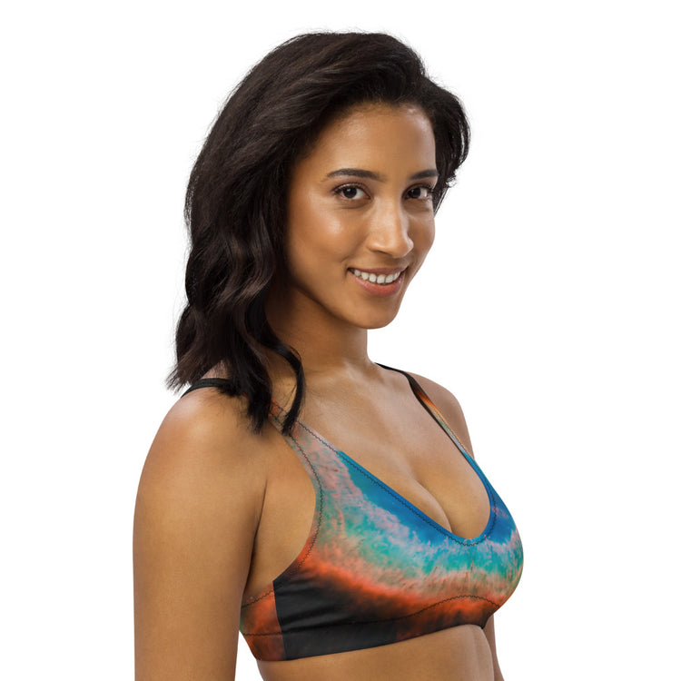 Electric Recycled Padded Bikini Top