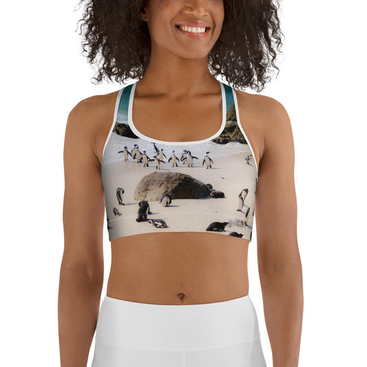 Penguin Love Non-Padded Sports Bra