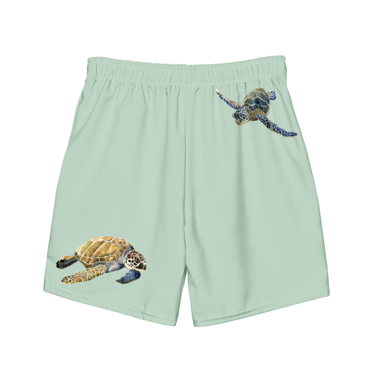 Breath Of Air Men's Swim Trunks - Aquagreen