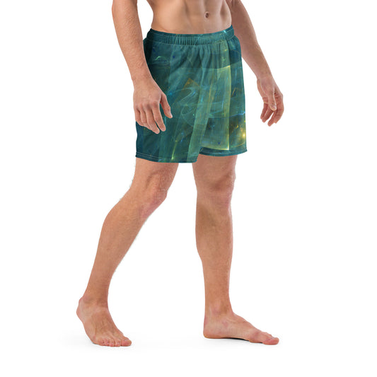 Flying Saucer Men's Swim Trunks