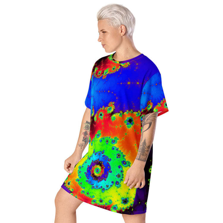 Back To Reality Oversized T-Shirt Dress
