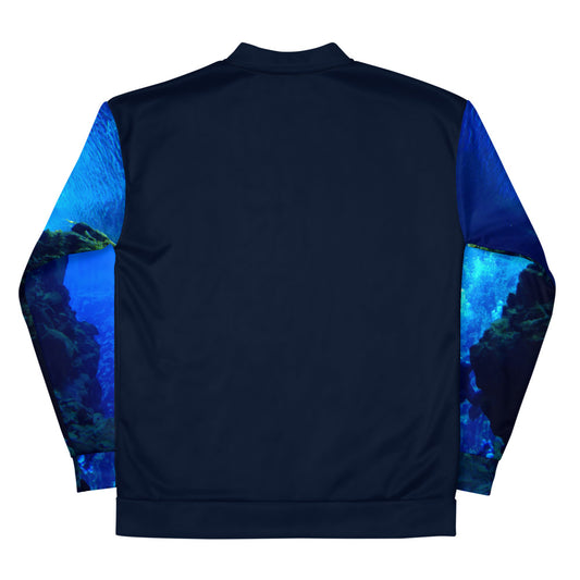 Deep Sea Diver Unisex Bomber Jacket - Deep Blue