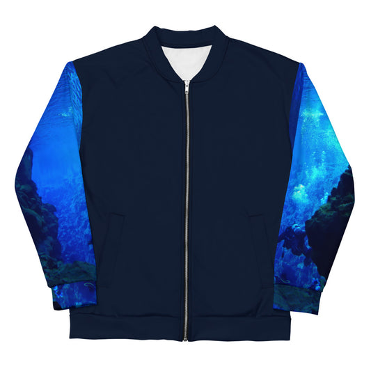Deep Sea Diver Unisex Bomber Jacket - Deep Blue