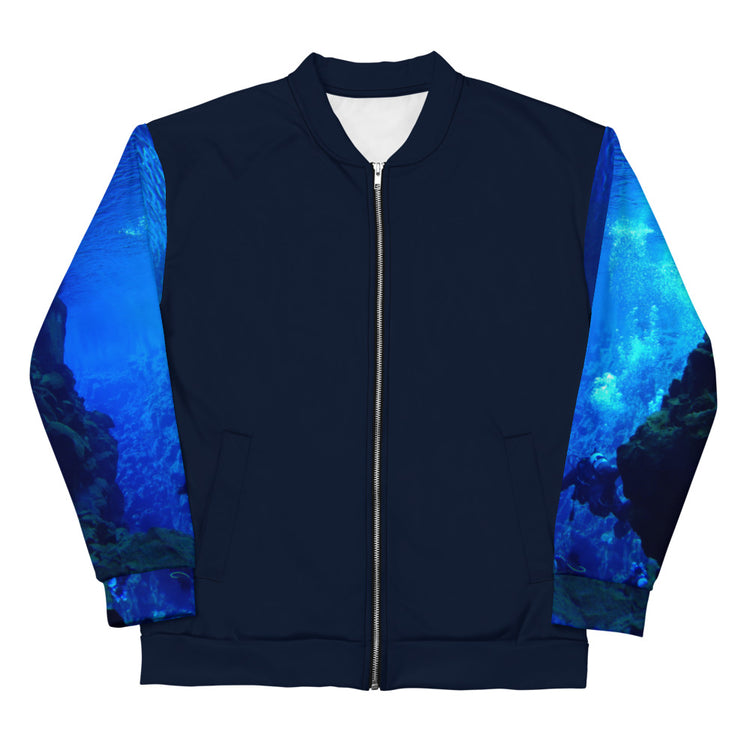 Deep Sea Diver Unisex Bomber Jacket - Deep Blue