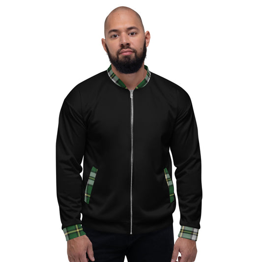 Highland Tradition Unisex Bomber Jacket - Black