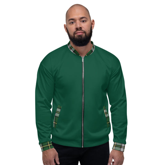 Highland Tradition Unisex Bomber Jacket - Flag Green