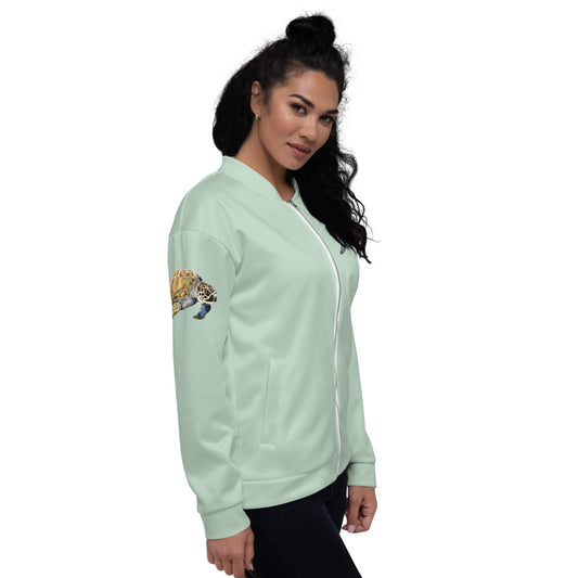Breath Of Air Unisex Bomber Jacket - Aquagreen