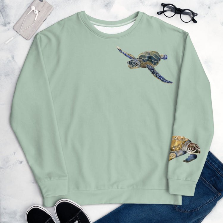 Breath Of Air Unisex Sweatshirt - Aquagreen