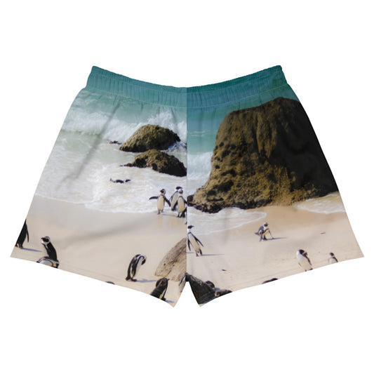 Penguin Love Women's Athletic Short Shorts