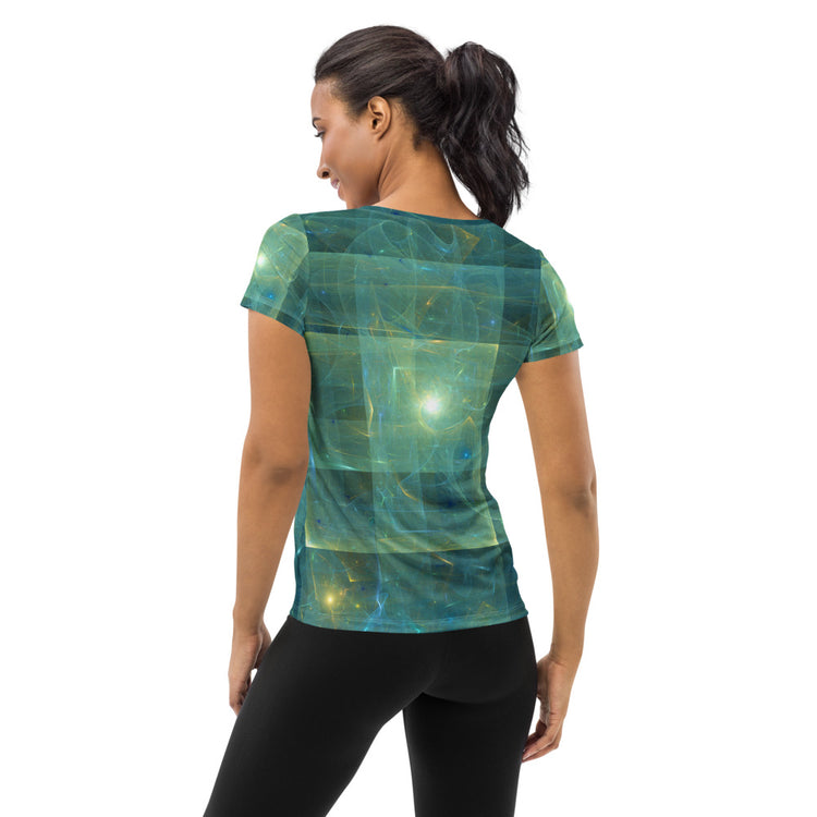 Flying Saucer Women's Athletic T-Shirt