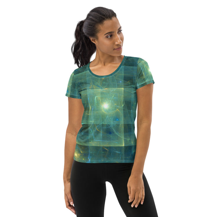 Flying Saucer Women's Athletic T-Shirt