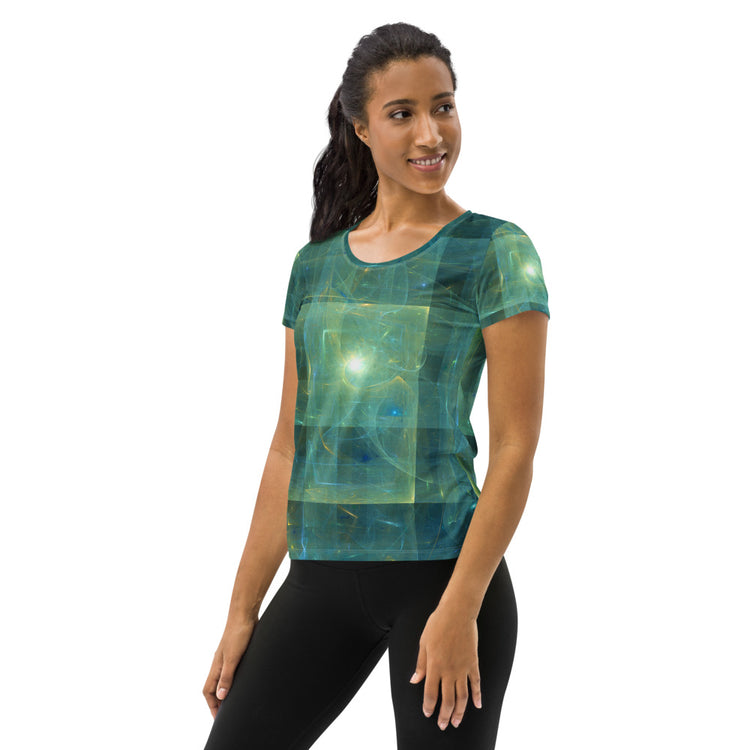 Flying Saucer Women's Athletic T-Shirt