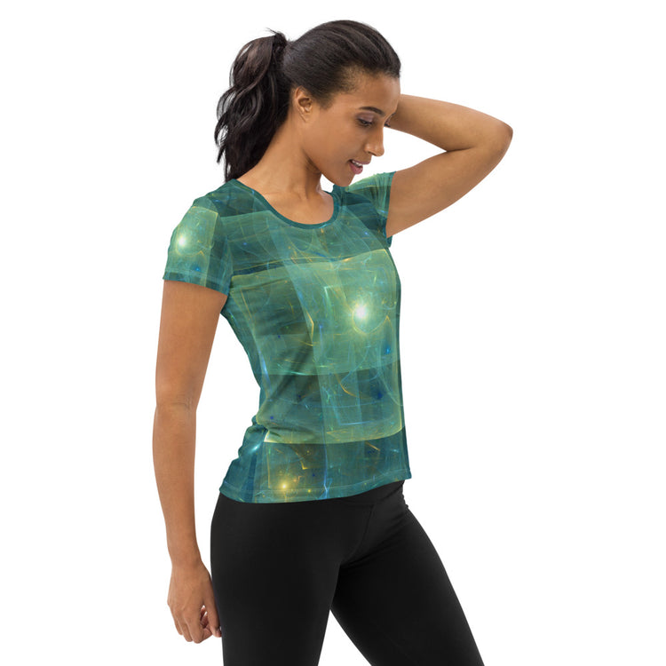 Flying Saucer Women's Athletic T-Shirt