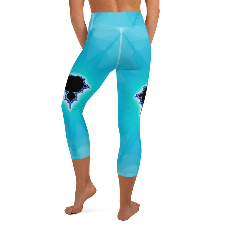 Droplets Yoga Capri Leggings