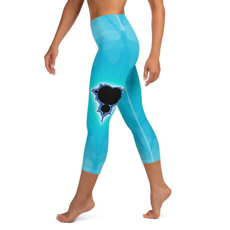 Droplets Yoga Capri Leggings