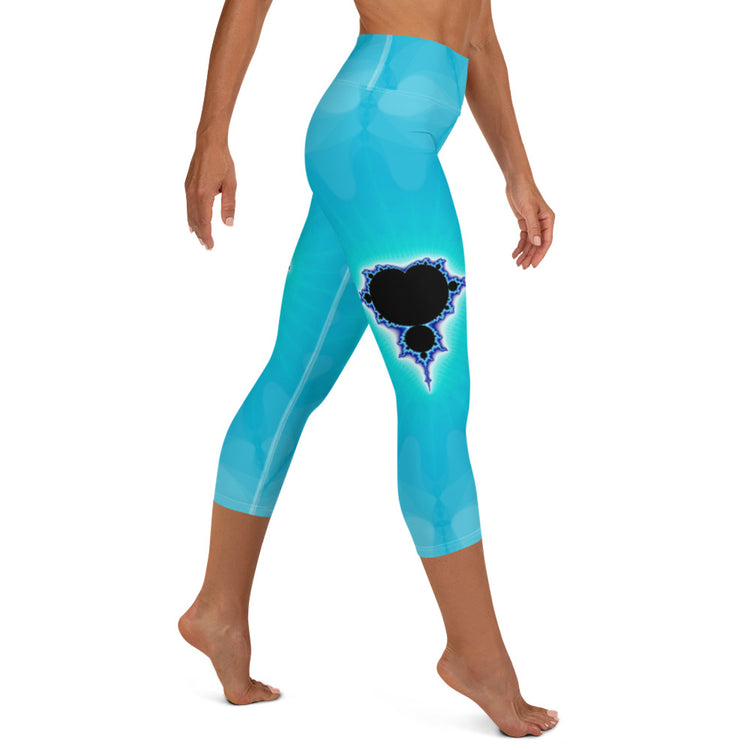 Droplets Yoga Capri Leggings