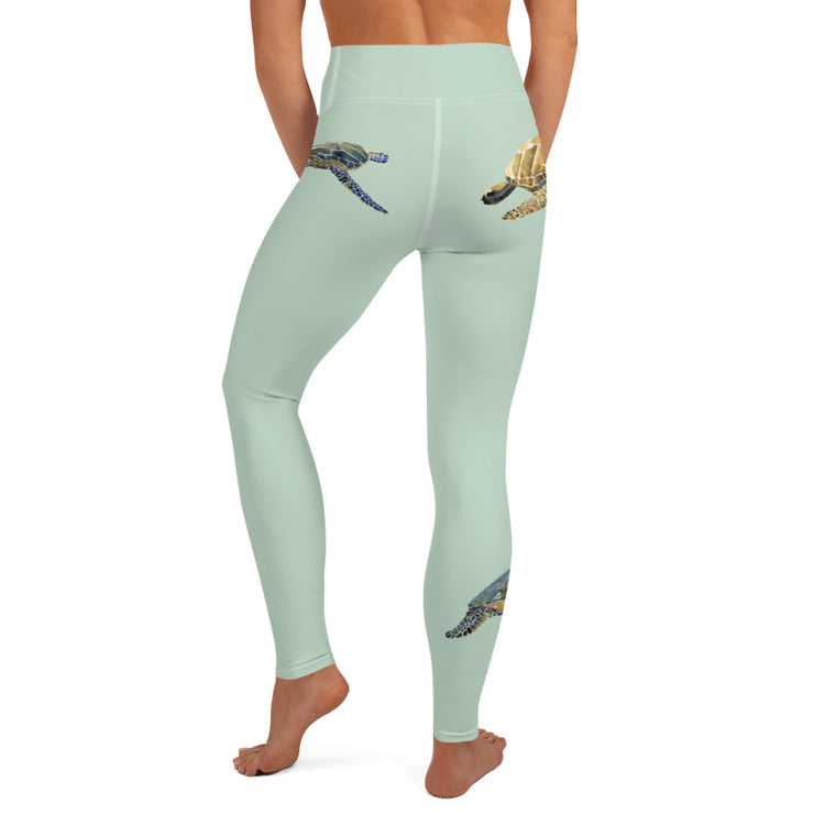 Breath Of Air Yoga Leggings - Aquagreen