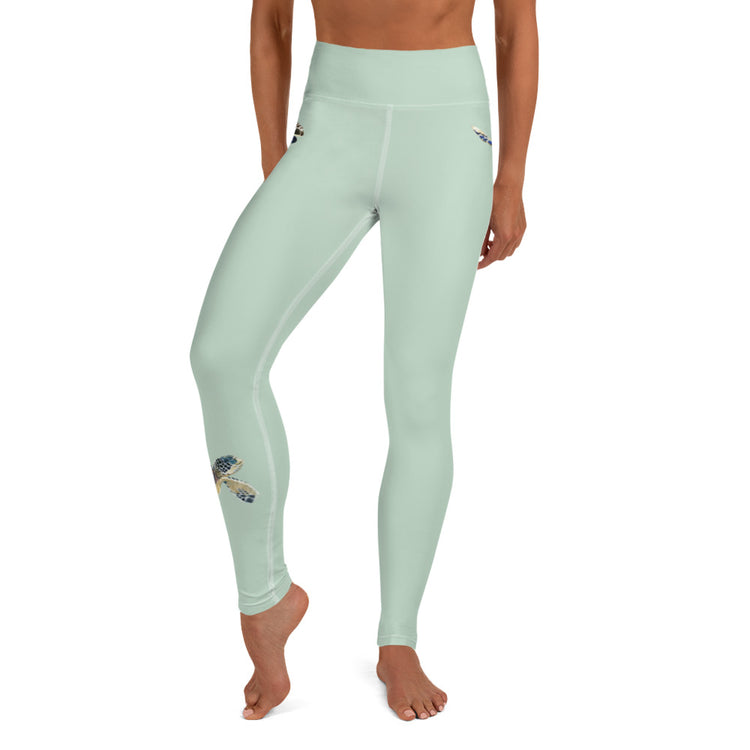 Breath Of Air Yoga Leggings - Aquagreen