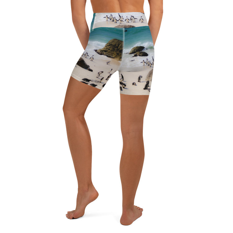 Penguin Love Yoga Shorts