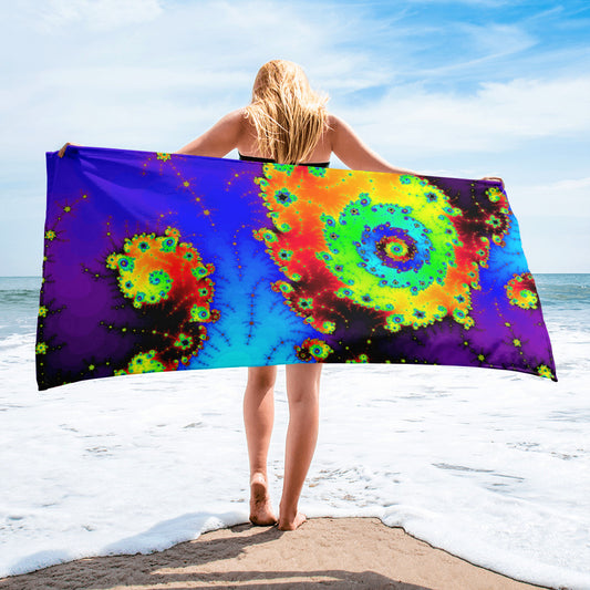 Back To Reality Beach Sheet Towel 62" x 32"