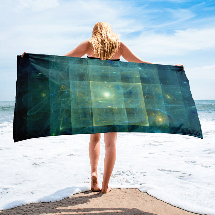 Flying Saucer Beach Sheet Towel 62" x 32"