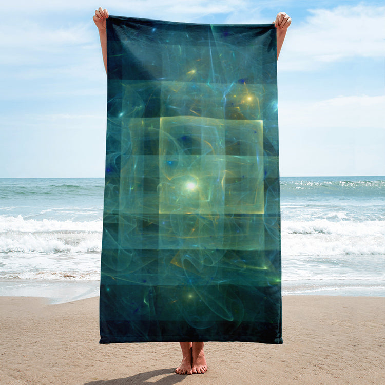 Flying Saucer Beach Sheet Towel 62" x 32"
